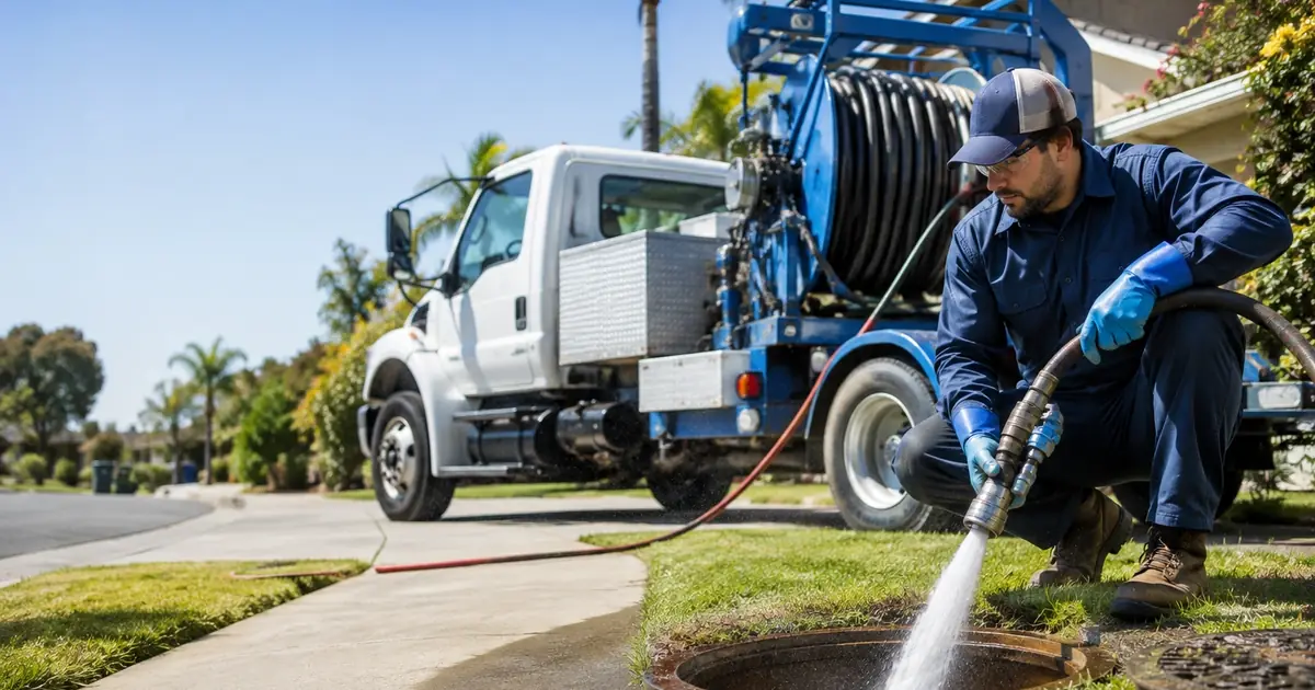 Hydro jet sewer cleaning Edwards
