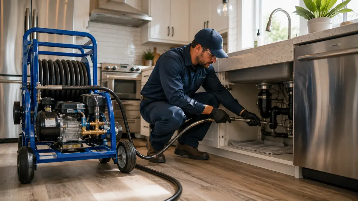 Kitchen Drain Hydro Jetting in Edwards