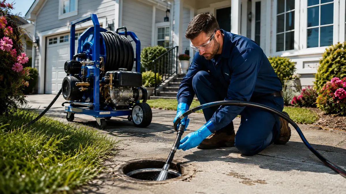 Residential Hydro Jet Drain Cleaning in Edwards