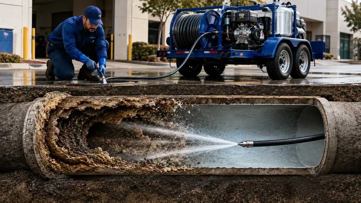 Sewer Pipe Descaling in Edwards